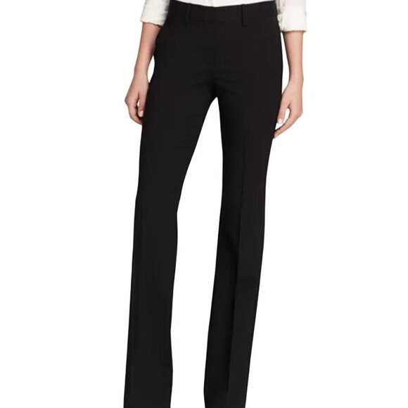 Theory Custom Max 2 Pants Black Wool Dress Pants Size 12 - Picture 5 of 12